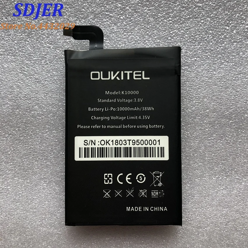 

oukitel k10000 Battery Original Large Capacity 10000mAh Battery Replacement For oukitel k10000 Mobile Phone