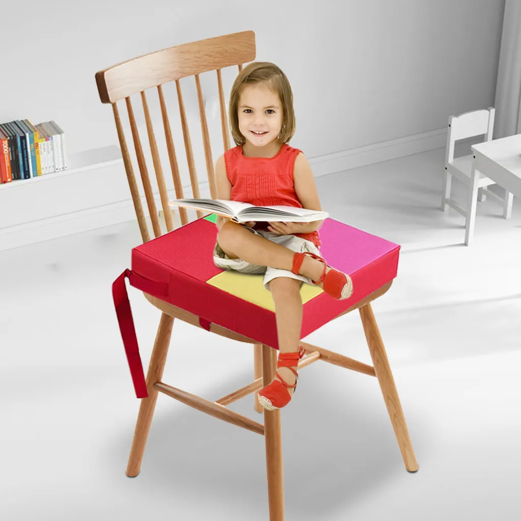 

Children Dining Chair Heightening Cushion Portable Removable Baby Booster Seat