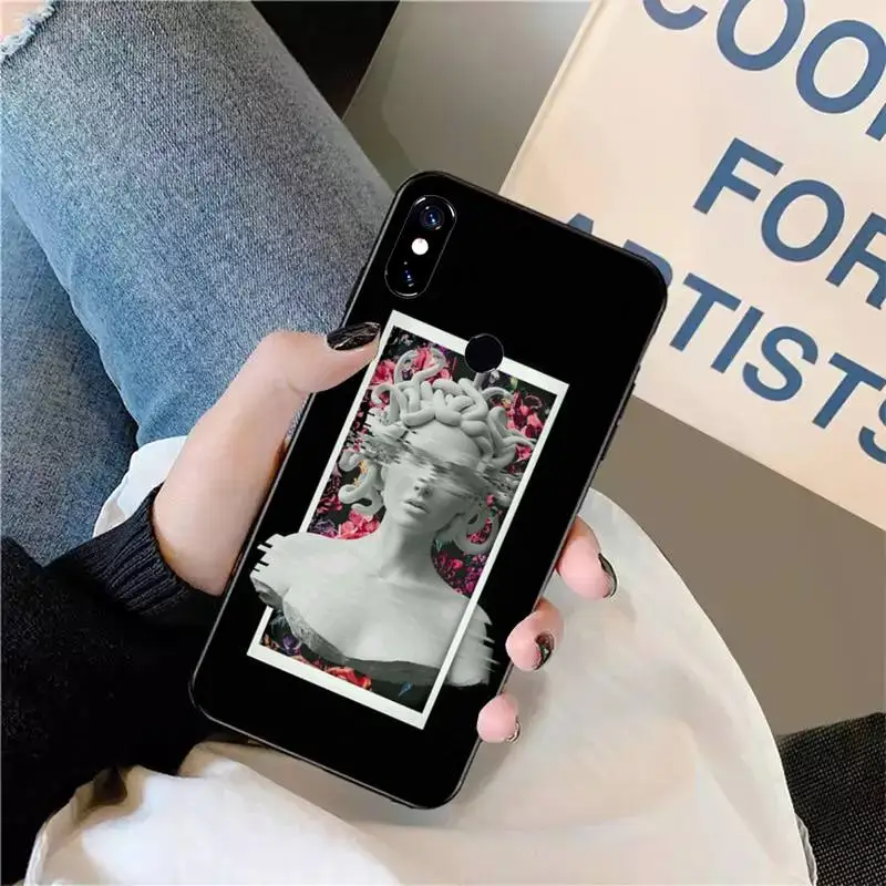 

Retro David Abstract Art sculpture Phone Case For Xiaomi Redmi note 7 8 9 t max3 s 10 pro lite coque funda shell cover