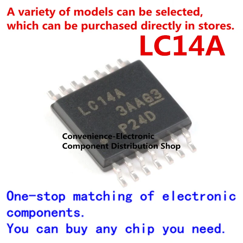 10 шт./упак. LC14A 74LVC14APWR SN74LVC14APWR SN74LVC14APW 74LVC14APW TSSOP-14 шестиканальный триггерный инвертор