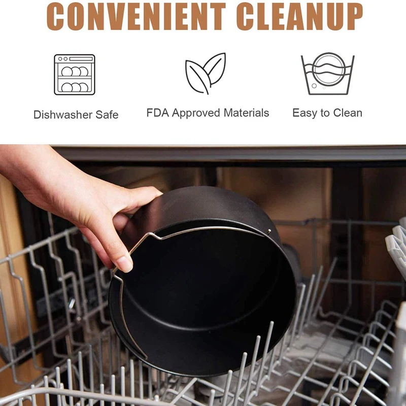 

4 Set Pressure Cooker, Steamer & Air Fryer Bakeware Accesories Compatible for Ninja Foodi 5&6.5&8 QtOP101 OP301 OP302