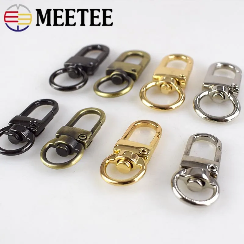 Металлические застежки Meetee 5/10/20 шт. вешалка для цепочек и ключей сумок поворотные