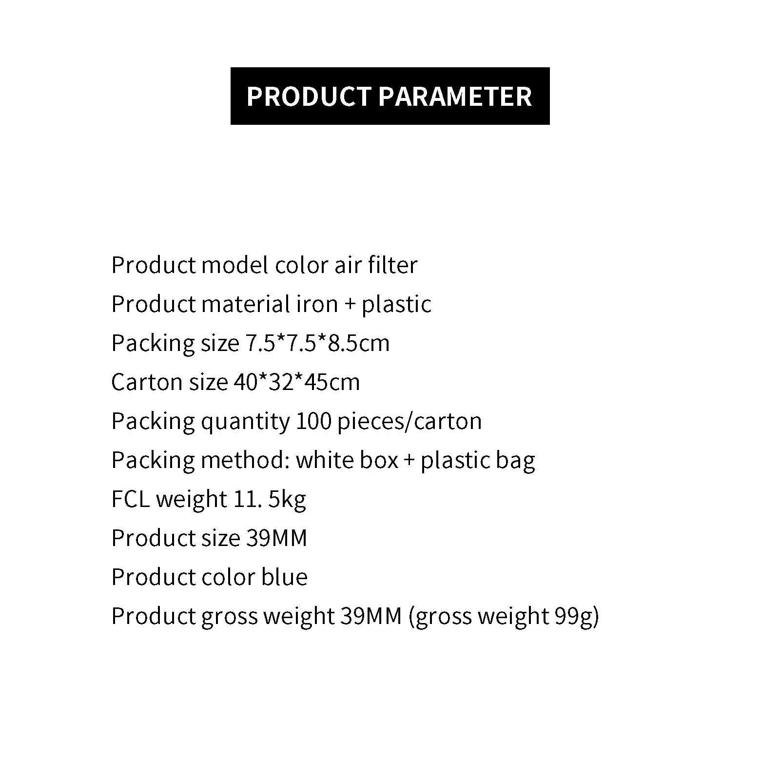

Motorcycle Air Cleaner Practical Air Intake Filter Replacement 39mm Motorbike Air Filter Filtering For Motorcycle 38-39-40mm