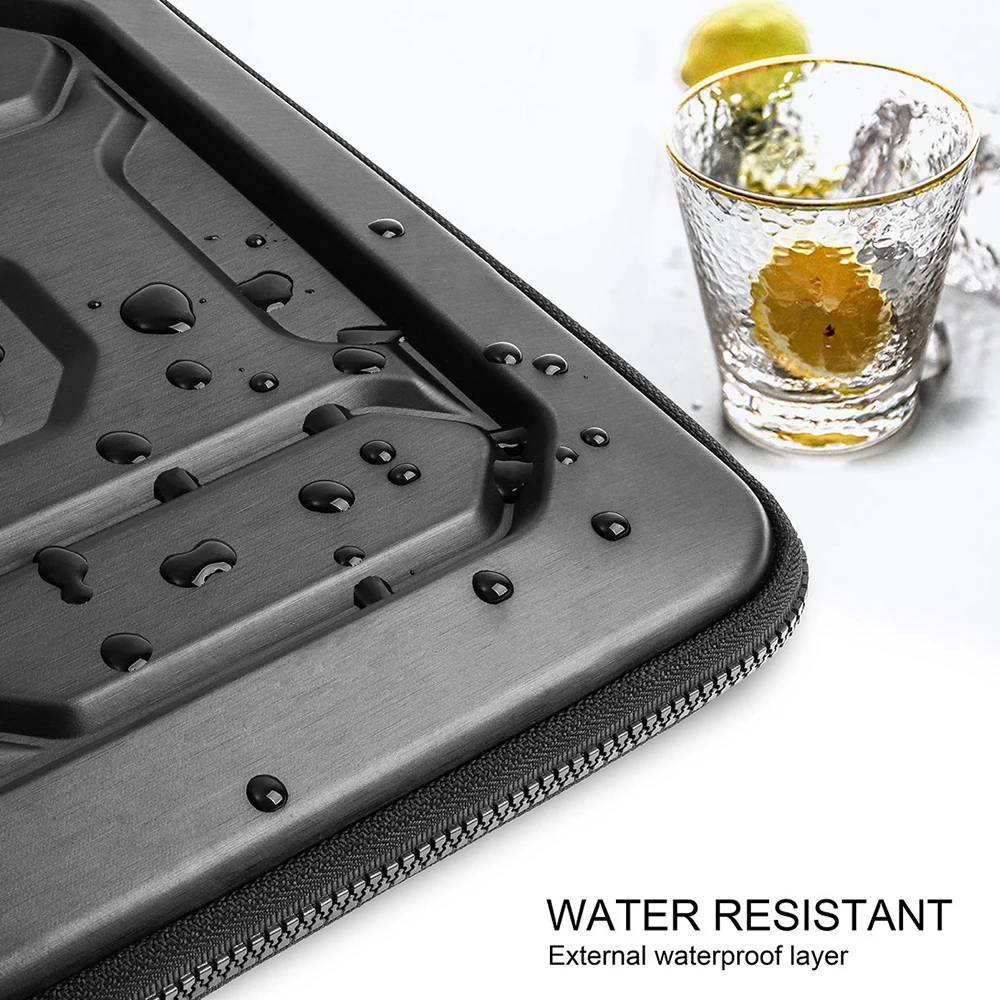 protective hard shell laptop sleeve bag with handle for 13 14 15 6 17 inch notebook bag shockproof shoulder computer bag free global shipping