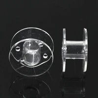 50pcs transparent plastic empty bobbins sewing bobbins spool for brother sewing machine %ef%bc%8c20mmx11mm
