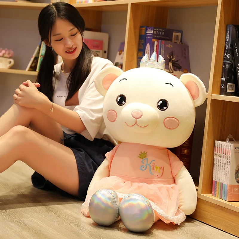 Hot 30cm Princess Bear Doll Plush Toy Soft Stuffed Animal Teddy Crown Baby Appease Friend Kid Best Gift | Игрушки и хобби