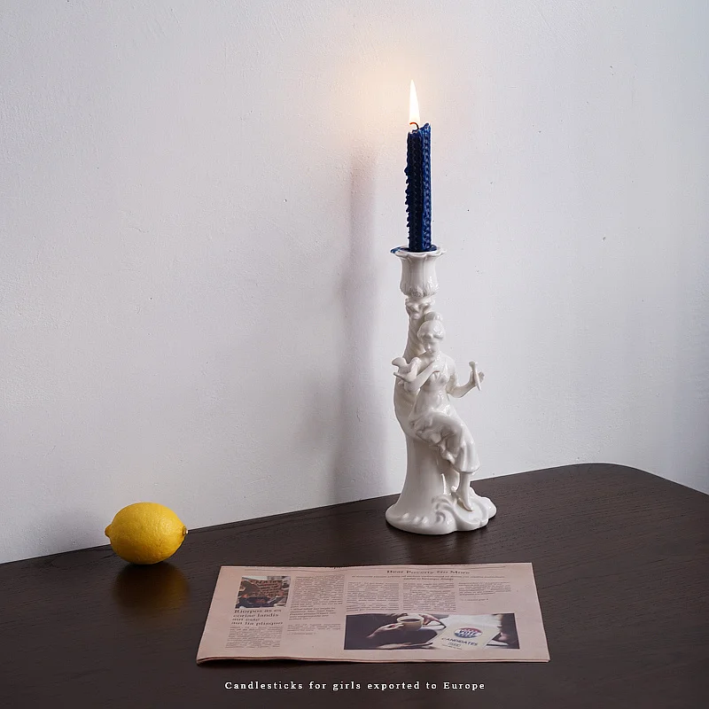 Керамические подсвечники в скандинавском стиле белый декоративный подсвечник с