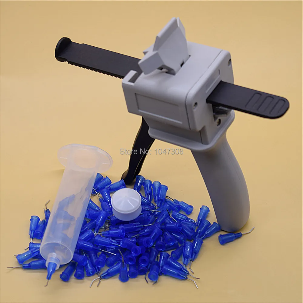 

30cc Dispensing Syringe Barrel Glue Adhesive Dispenser & 100x 22G Needles Liquid Dispensing Refill Refilling Glue & Applicator