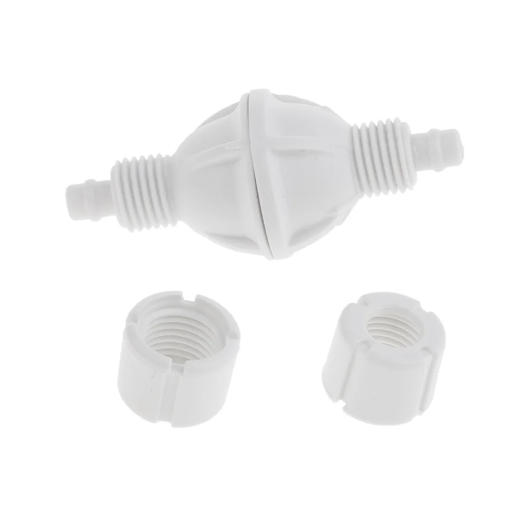 Aquarium Check Valve For Co2 Bubble Counter Air Pump With stainless steel Spring Stop Fish Tank Fastening Plastic | Дом и сад