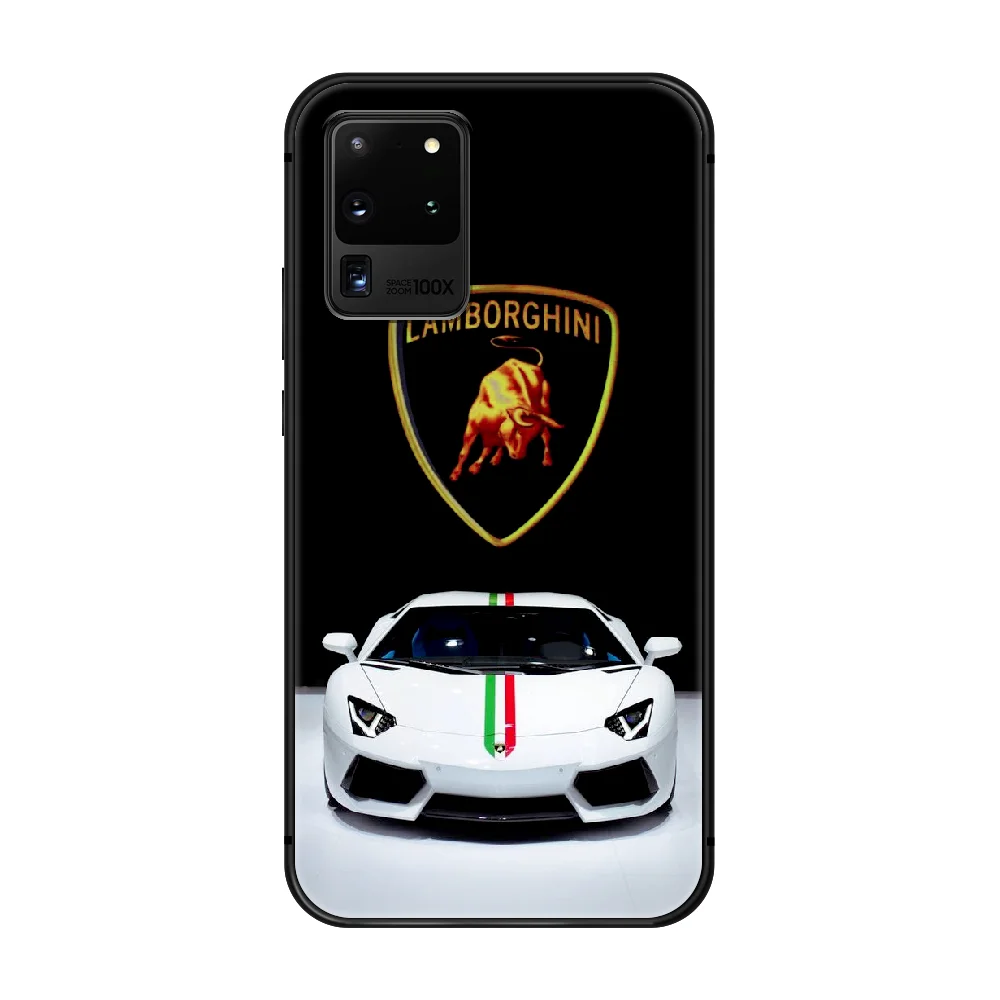 

Luxury Sports Car Phone Case Cover Hull For SamSung Galaxy S 6 7 8 9 10 20 Plus Edge E 5G Lite Ultra Black Bumper