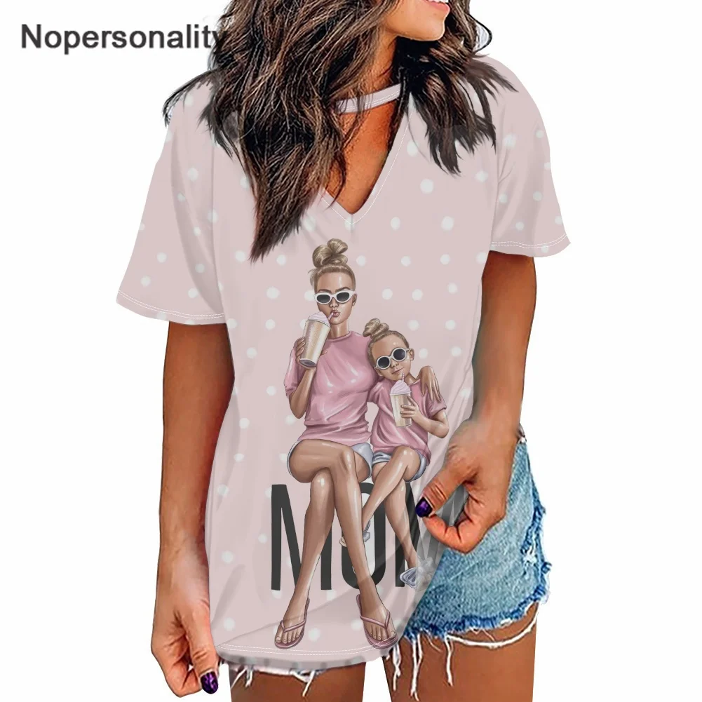 

Футболка женская летняя с V-образным вырезом и коротким рукавом