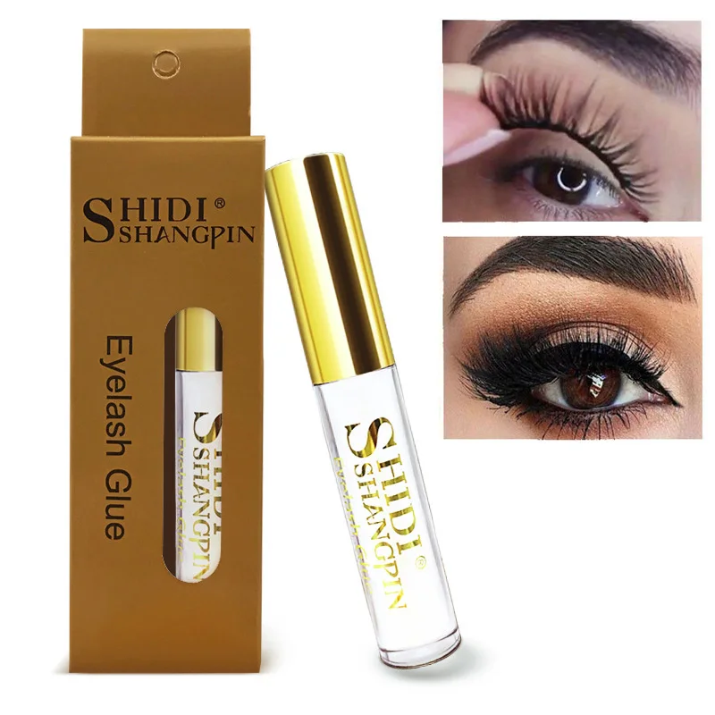 Клей для ресниц прозрачный черный 5 мл водонепроницаемый клей накладных