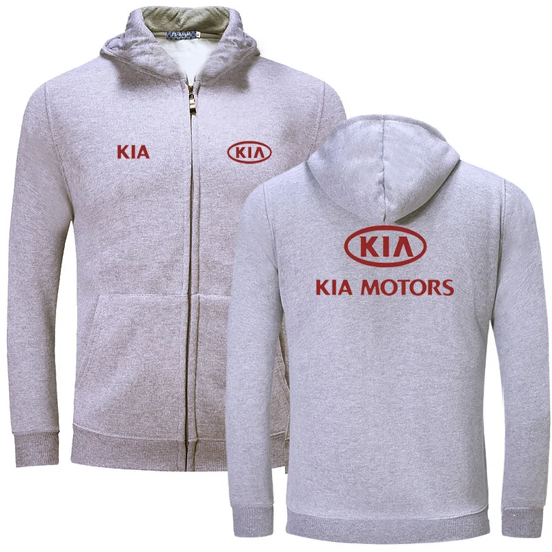 

Unisex Jackets New Men KIA Hoodies Sweatshirt Zipper Streetwear Hoodie Plain Hoodie Hooded Sweatshirts