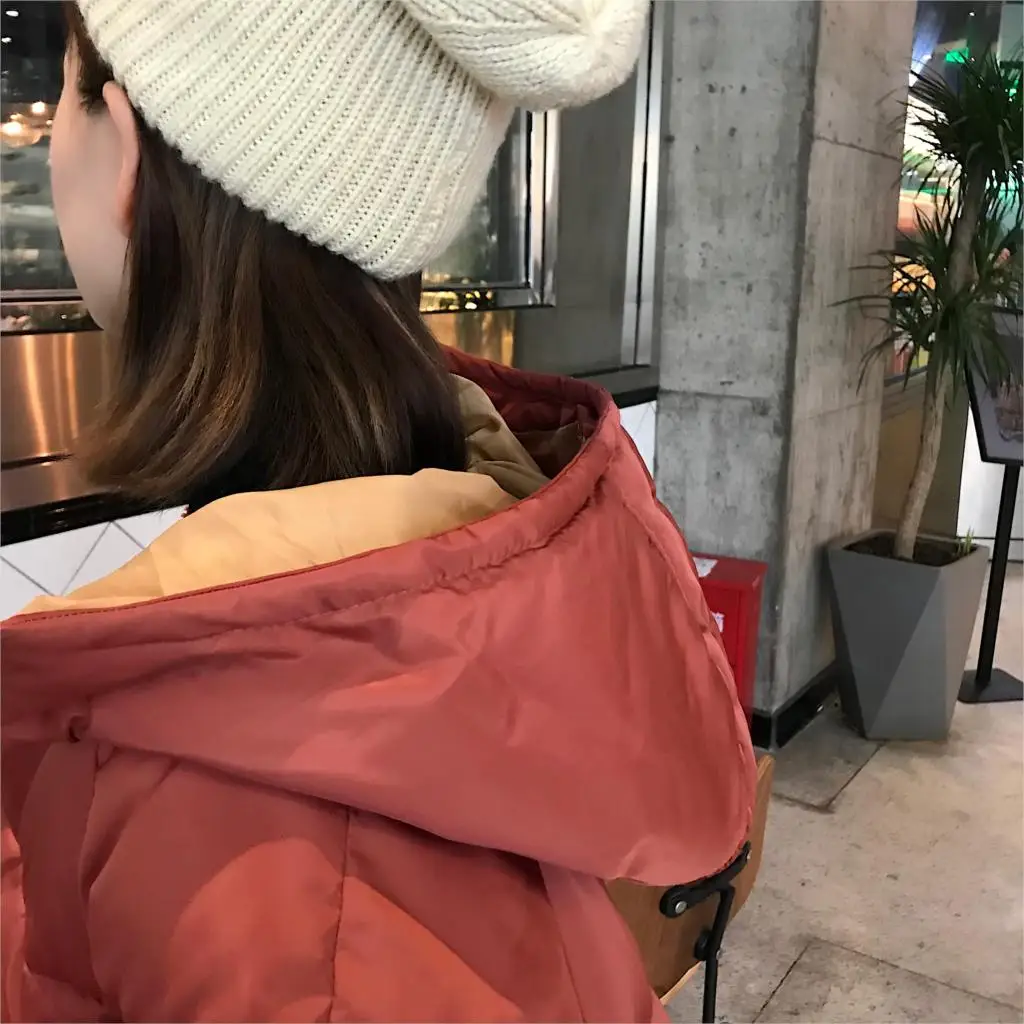 

Down Cotton Coat Autumn Winter Jacket Women Coat Solid Female Stand Winter Jacket Women Parka Warm Casual Overcoat Jacket Parkas