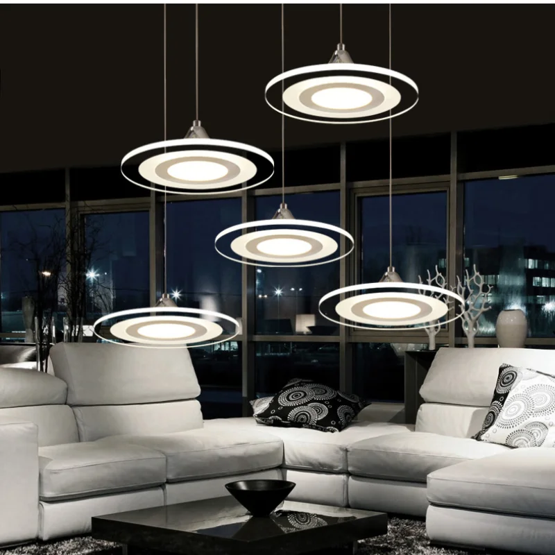 Подвесные светильники шнур лампа для столовой люстры 90-260 В кухни светодиодный