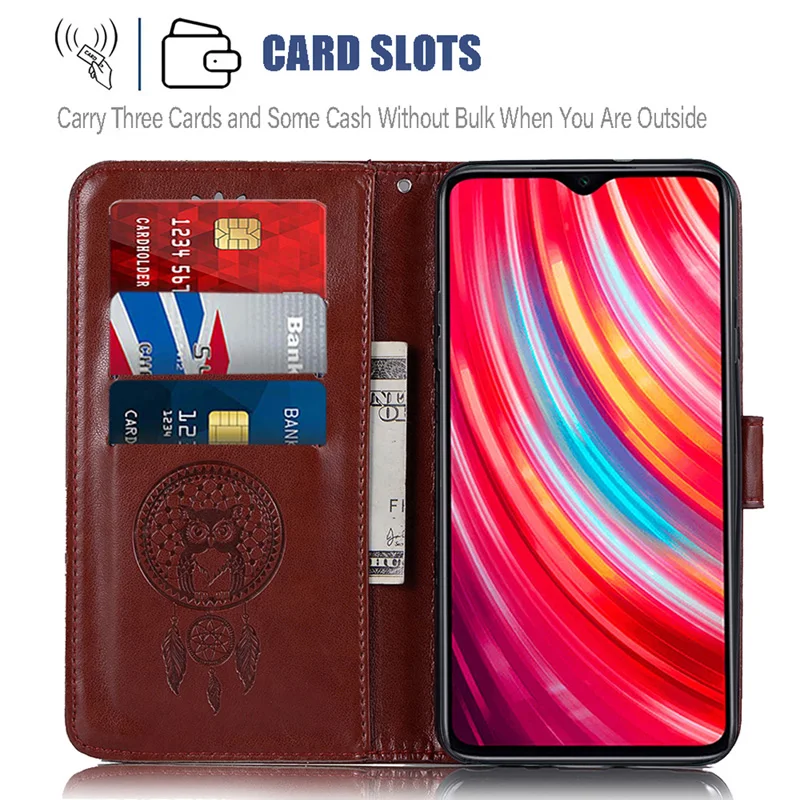 Чехол-книжка с совой из искусственной кожи для Funda Xiao mi Red mi 7 7A Note 8 PRO 7 6 5 Pro Чехол mi A3 mi 9 Lite CC9 E Чехол для мобильного телефона