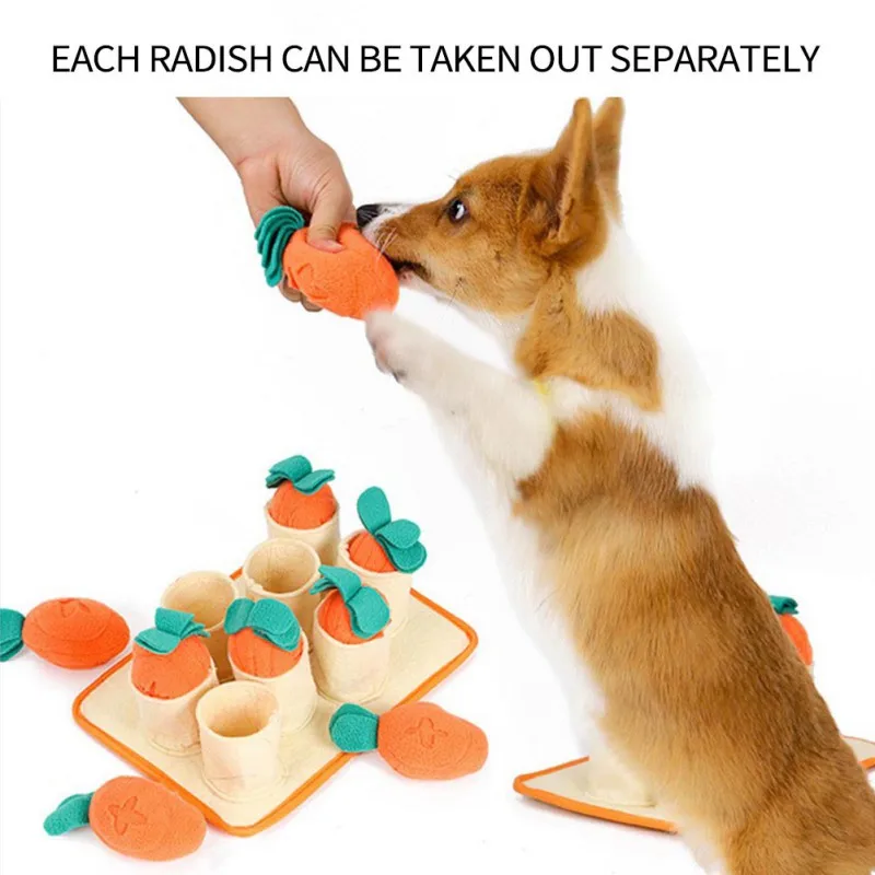 

Self-hi Pulling Carrot Toys Pet Supplies Pet Toys Dog IQ Smell Sniffing Mat Training Toys Leaking Slow Food Pad Puzzle 2021 New