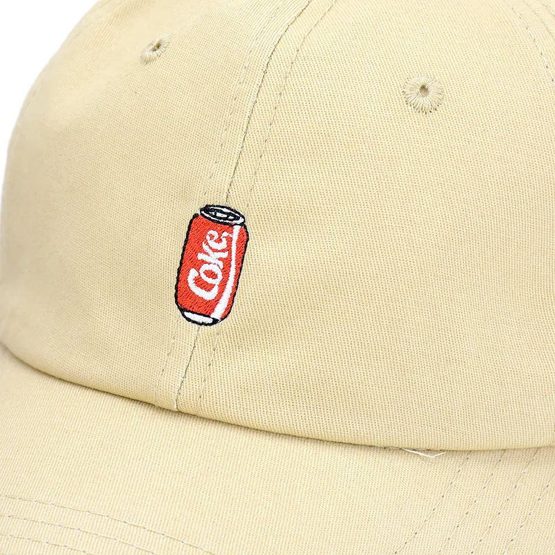 

Man Woman Embroidery Coke Snapback Cap Red Tin Baseball Hat Cotton Adjustable Sunhat Cycling Sports Hunting Running Cap 2021 New