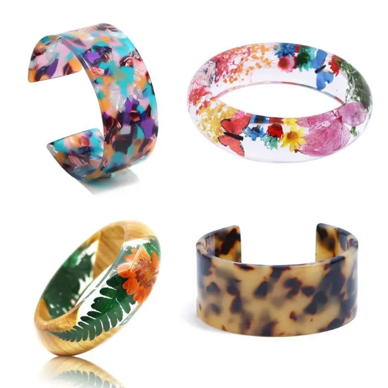 

6 Sizes DIY Wide Acrylic Bracelet Silicone Molds Kit Open Cuff Bracelet Bangle Resin Casting Mould Jewelry Making Tools