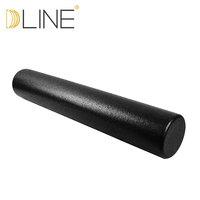 60CM-Black Пена-ролик Йога-блок Фитнес высокой плотности тренировки EPP для массажа спортзала - Цвет: 60CM-Black