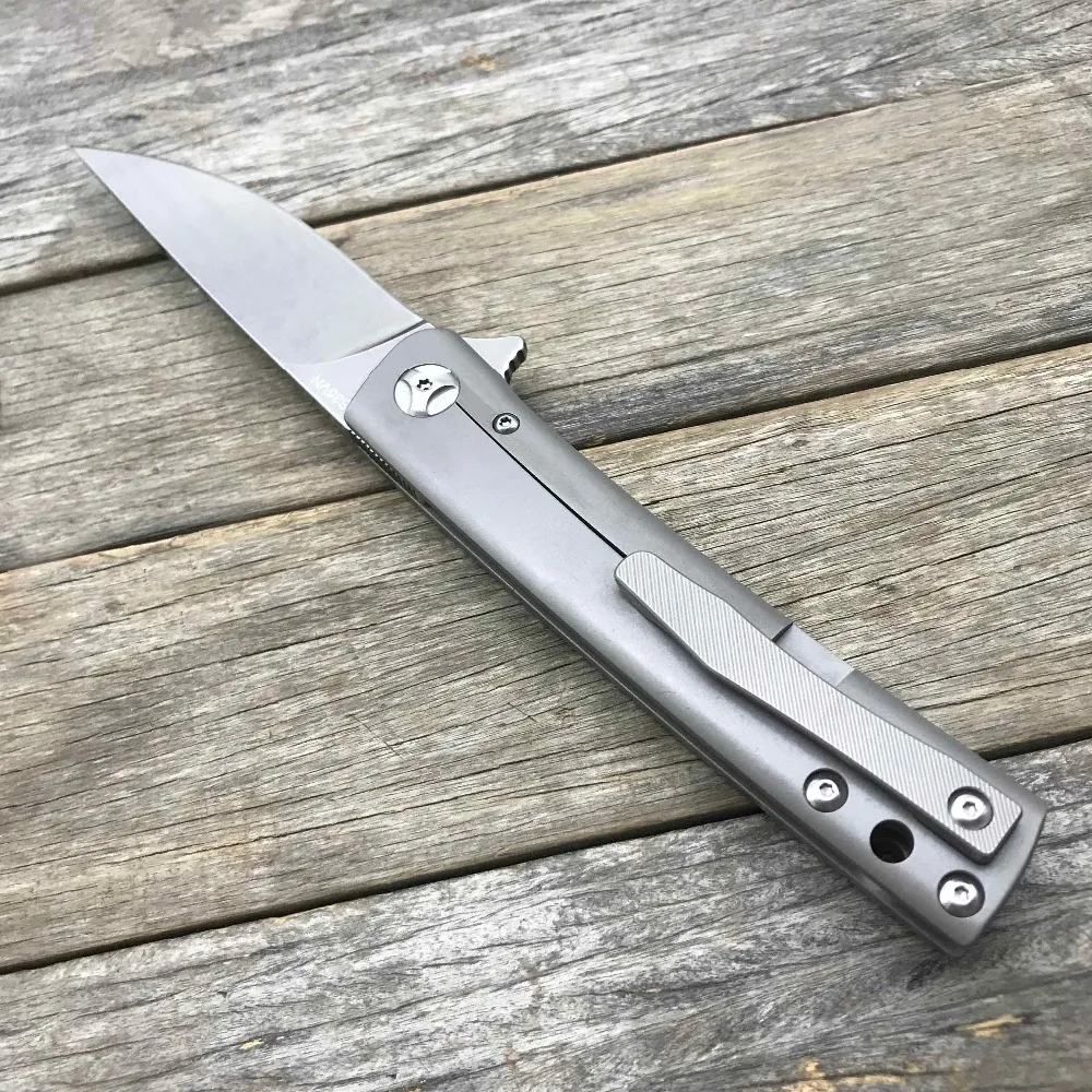 LDT TG02 складной нож S35VN лезвие титана TC4 ручка Тактический выживания Керамический шарикоподшипник открытый кемпинг охотничьи ножи