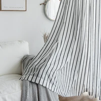 yaapeet 1pc japan style stripe window curtain for bedroom modern stripe curtain brief polyester window drapes elegant home decor