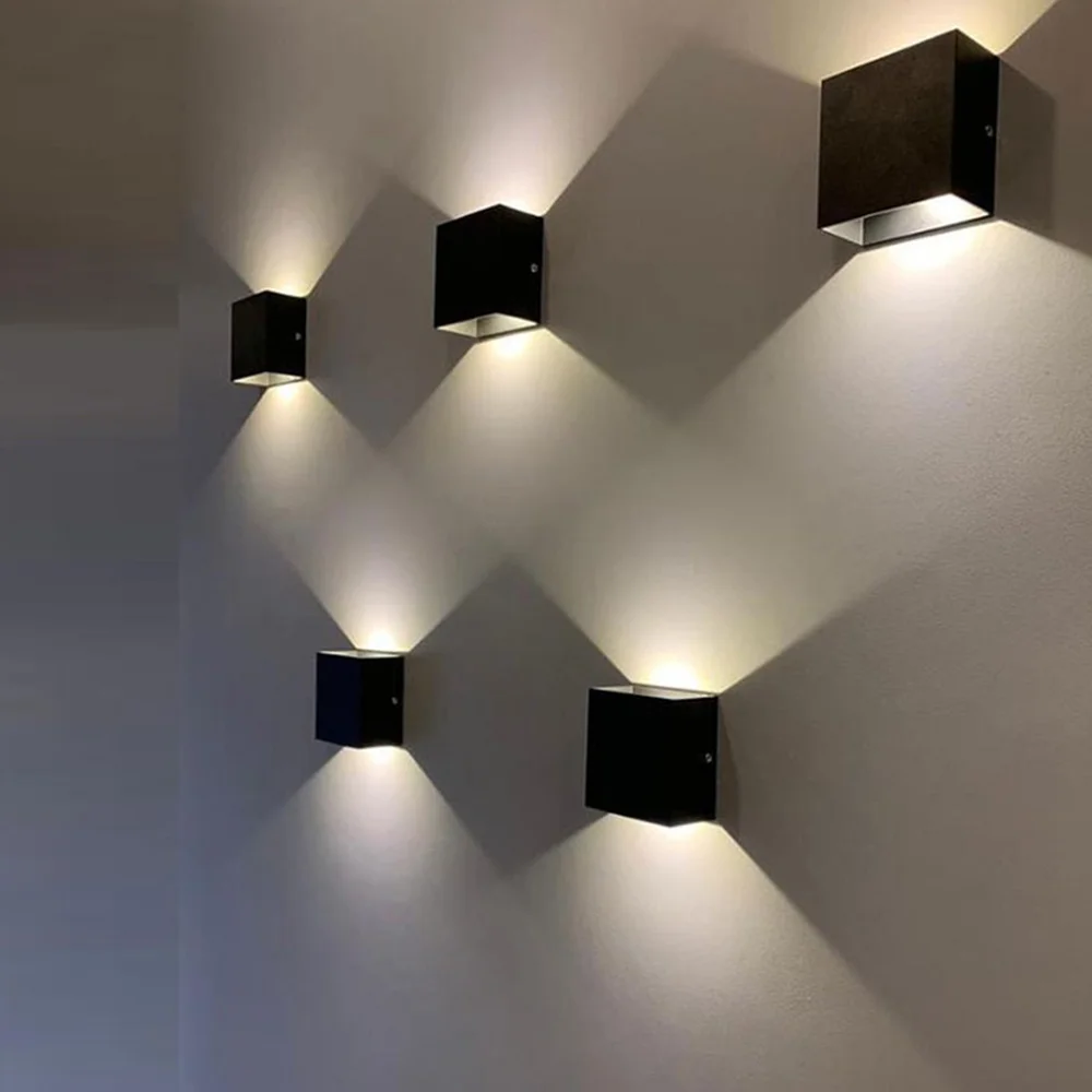 

LED Wall Lamp Indoor and Outdoor Lighting Aluminum Led Lights Wall Sconce Lamp Living Room Decoration for Bathroom Home Decor
