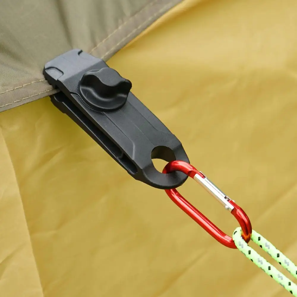 

10pcs Tent Canopy Clip Outdoor Wind Rope Clamps Awning Wind Rope Clips Camping Tent Accessories