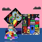 Цветная блестящая бумага Волшебная Живопись игрушки для рисования детские цветные поделки сделай сам Обучающие цветные карточки для рисования