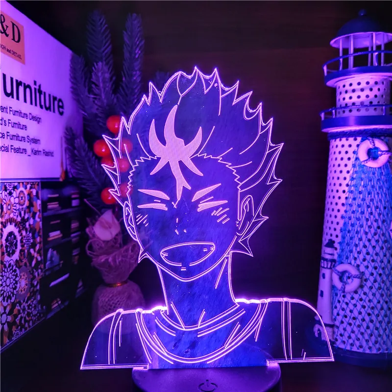 3D Светодиодная лампа HAIKYUU в стиле аниме ночсветильник с имитацией иллюзии 7