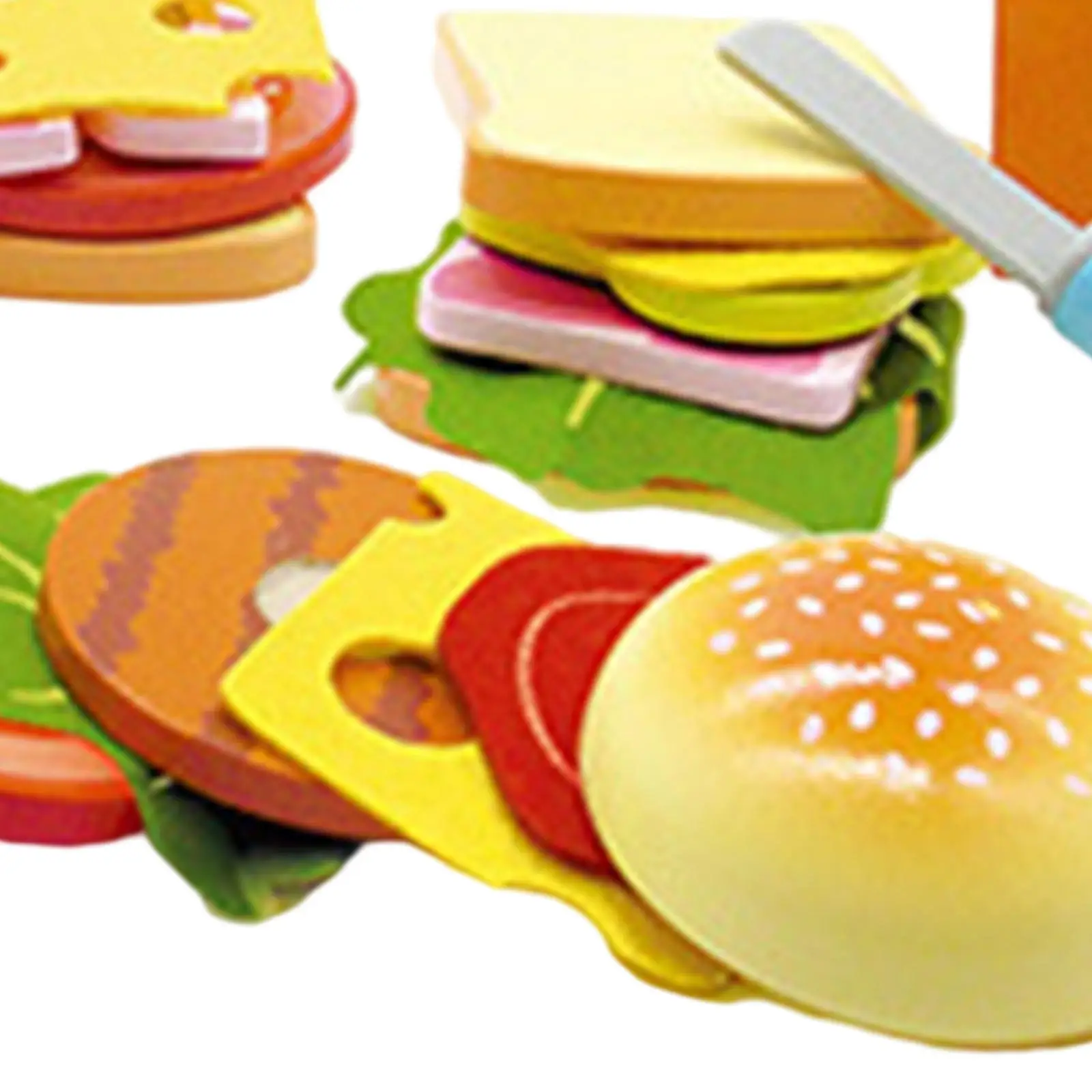 

2x Cutting Food Realistic Wooden Play Food Kitchen Learning Toys