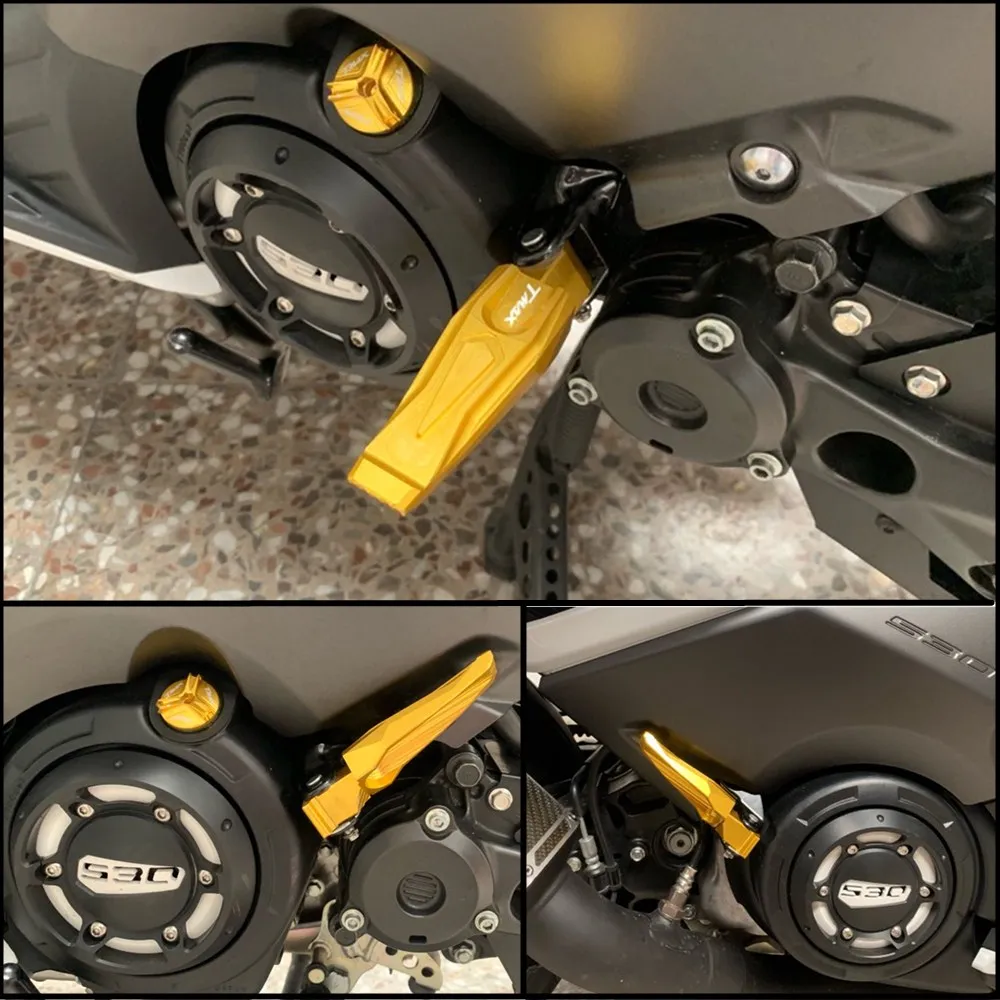 Алюминиевые мотоциклетные задние Пассажирские подножки cnc педали для Yamaha TMAX 500 530