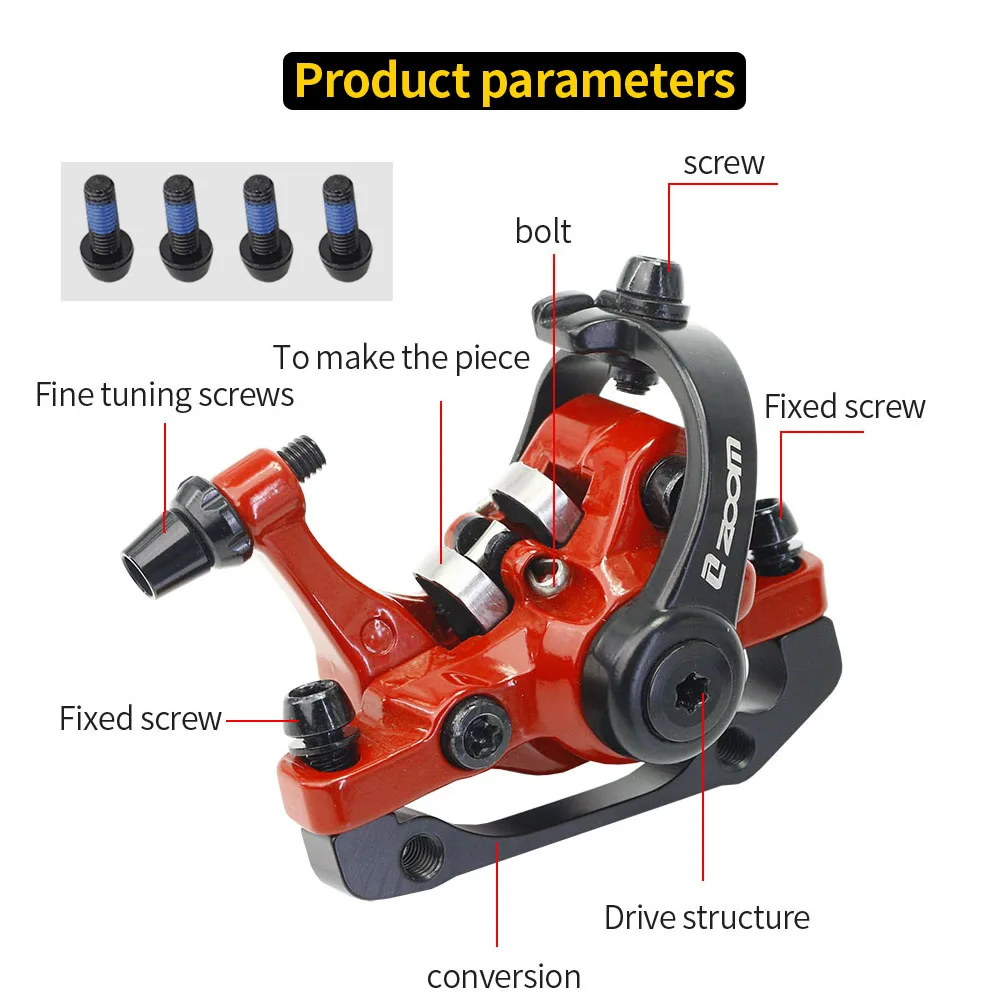 Дисковый тормоз ZOOM для MTB велосипеда DB680 механический суппорт горного шоссейного