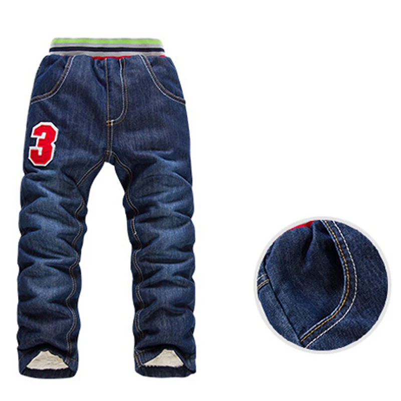 2021 г. высококачественные Утепленные зимние кашемировые детские штаны джинсы для