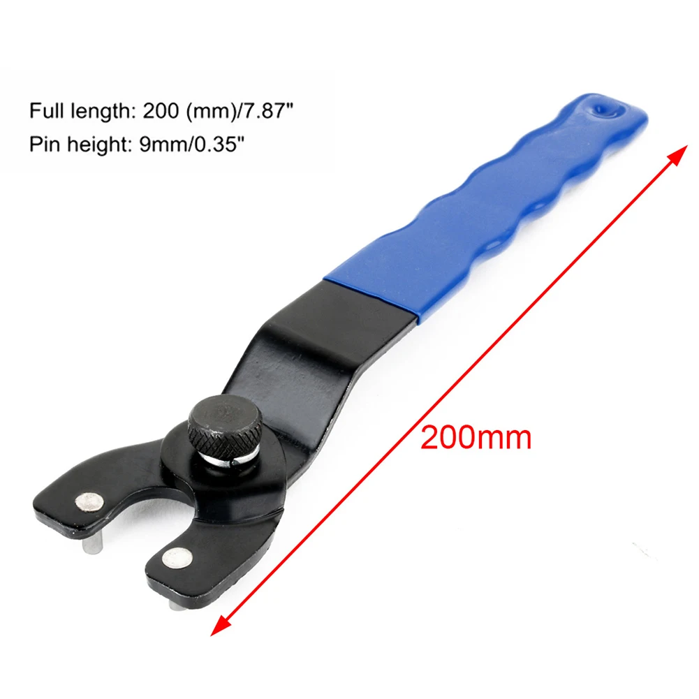 

Adjustable Blue Angle Grinder Key Pin Spanner Plastic Handle Pin Wrench Spanner Home Wrenches Repair Tool Accessories