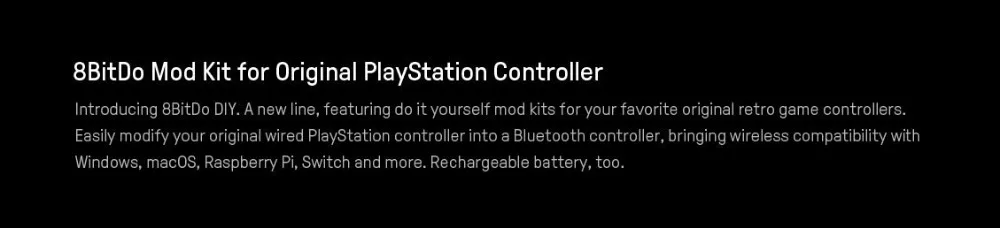 8bitdo Mod Kit для Игровые приставки классический мини Классический игровой хост оригинальная ручка DIY Беспроводной Bluetooth для sony ps1 Mini
