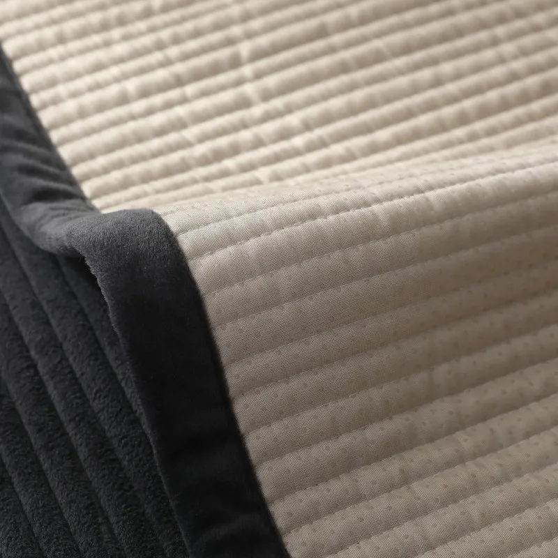 Секционный чехол для дивана хлопковое покрытие черного и белого цвета гостиной 1