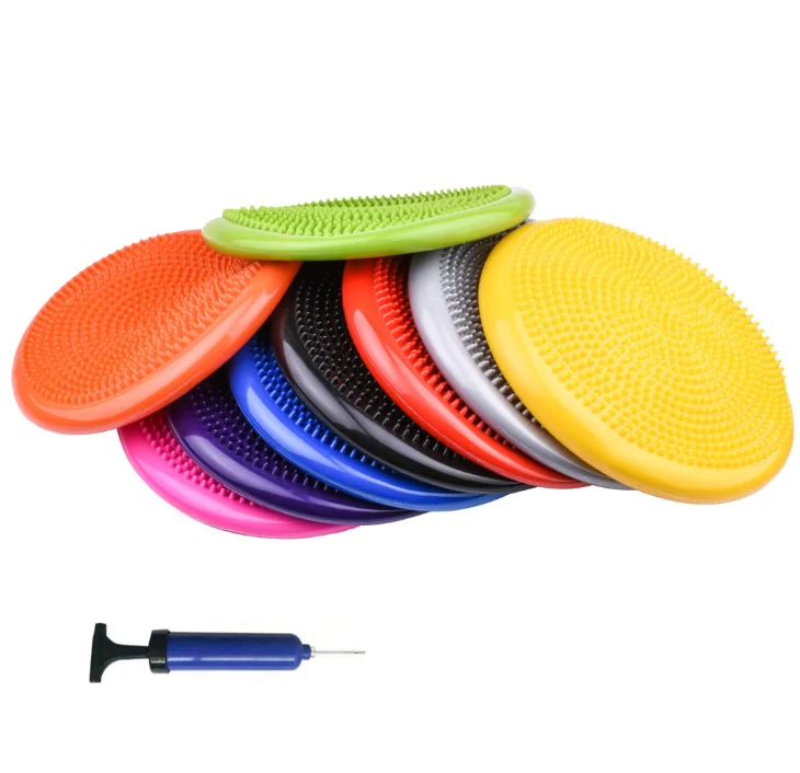 

Pvc fitness balance pad yoga balance ball trainer plate Inflated massage mat