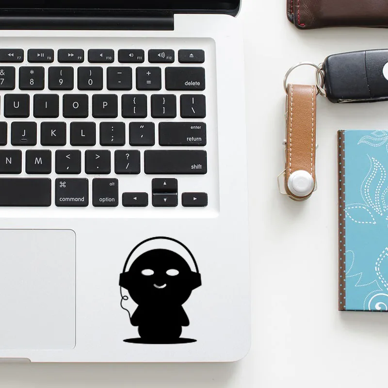 Симпатичные Музыка мальчик трекпад наклейка для ноутбука наклейки Macbook Pro 16 &quotAir