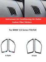 carbon fiber car instrument panel air outlet frame cover stickers for bmw 12 series f10 f20 2012 2017 car styling accessories