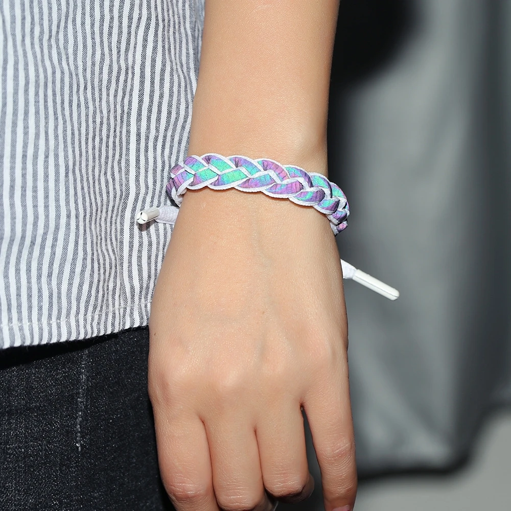 2019 New Starry Little Lion Bracelet Student Couple Woven Jewelry Laser Magic Color Lace Bracelets for Men Women Fashion | Украшения и