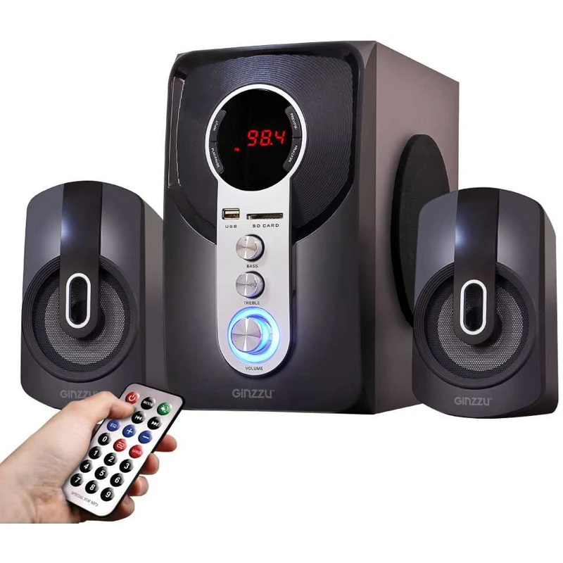 Колонки Bluetooth GINZZU GM-405 2.1 черный (gm-406) |