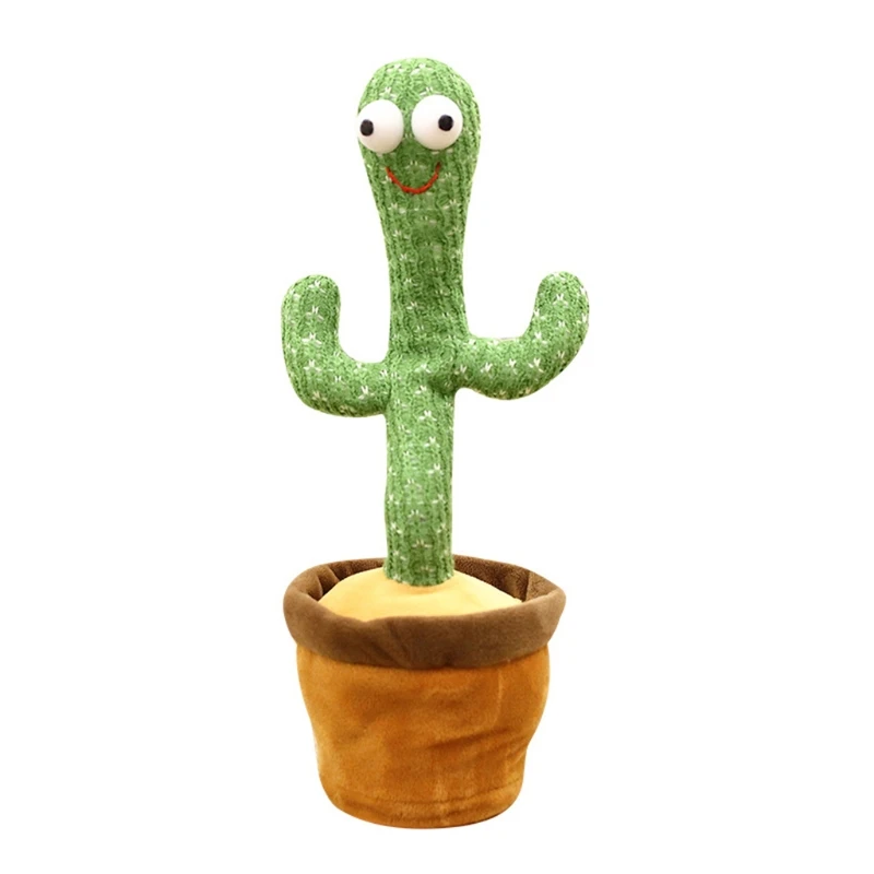 

Funny 32cm Electric Dancing Plant Cactus Plush Stuffed Toy with Music for Kids Children Gifts Home Office Decoration DXAD