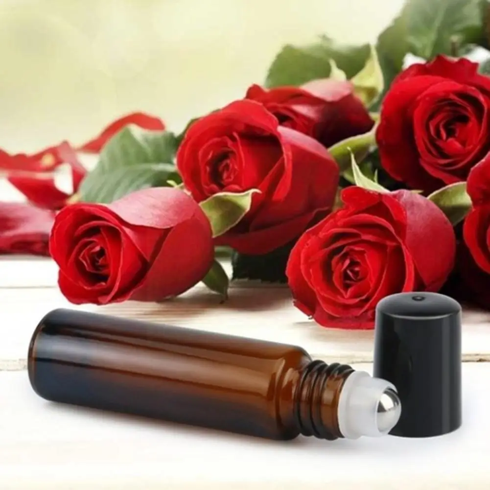 

Roll On Bottle 5ml Glass Roll On Bottle Brown Bottle Plastic Oil Essential Roll Bottle Black On Cap X0r7