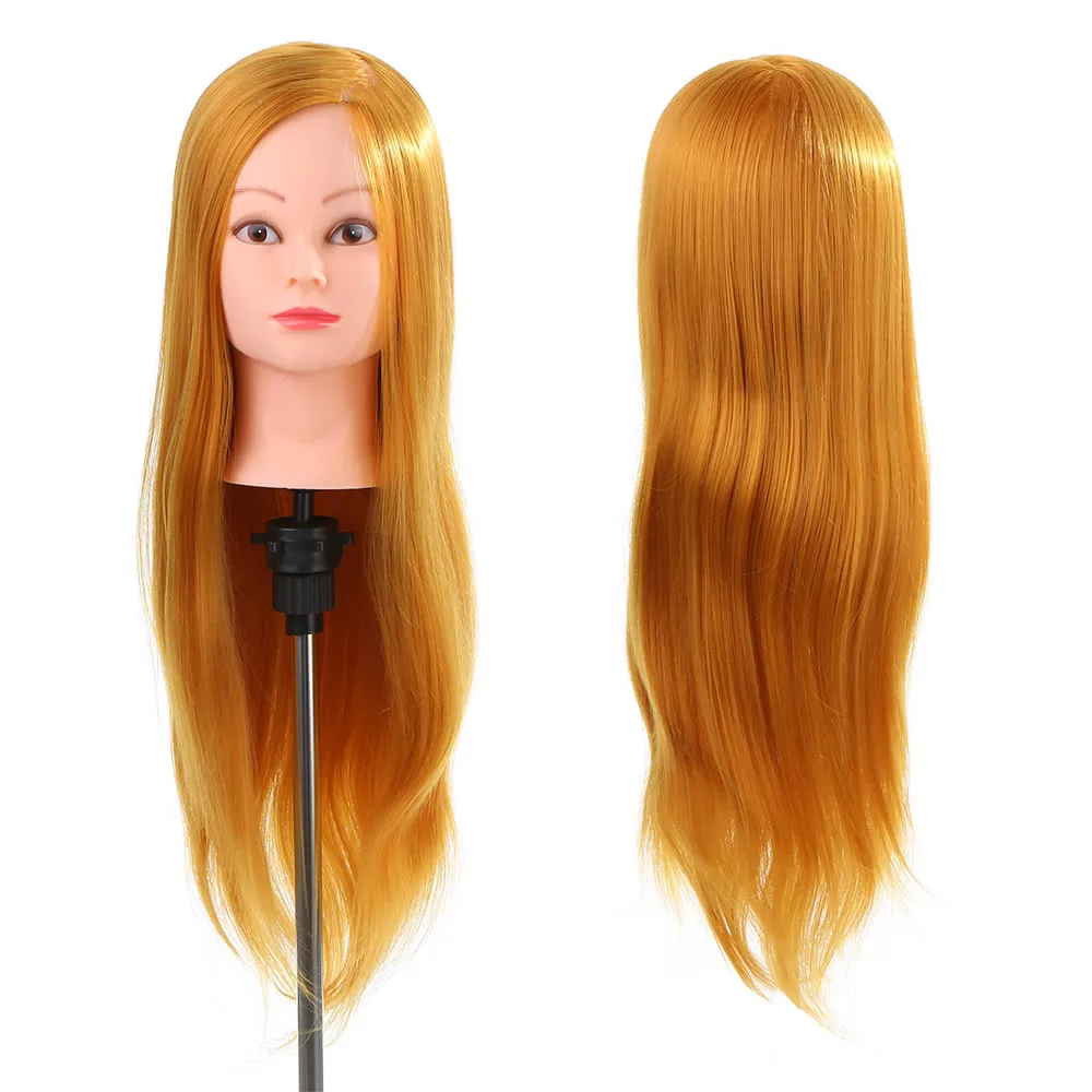 24 &quot50% человеческие волосы Парикмахерская практика учебная голова модель куклы