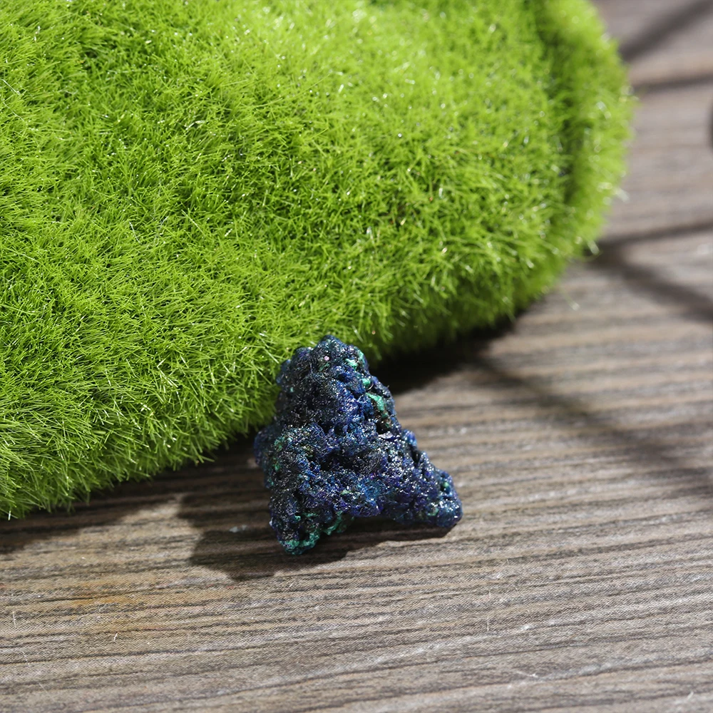 1 4 см натуральный Малахит Geode азуритовая руда минеральный необработанный