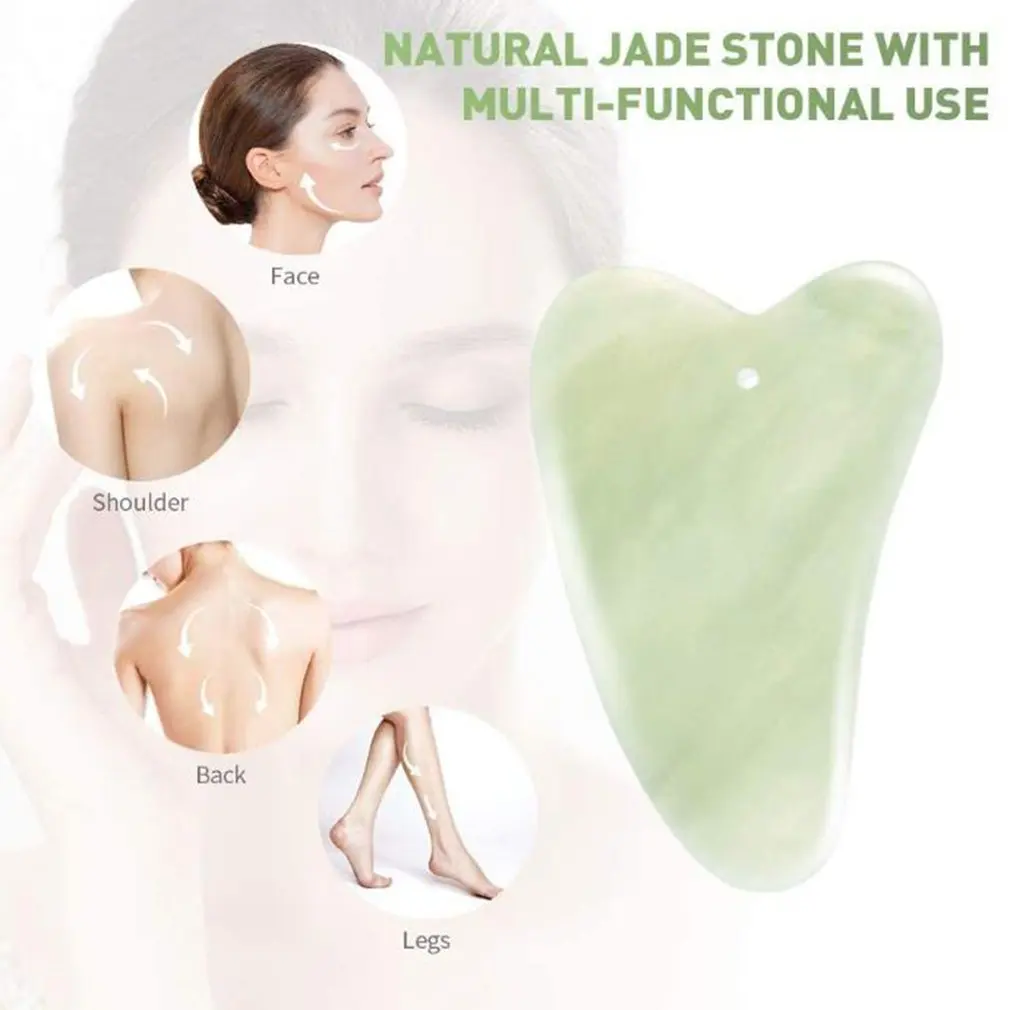 

Gua Sha Facial Tool Natural Jade Stone Guasha Board For Acupuncture Therapy Trigger Point Treatment Gua Sha Massage Tool