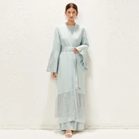 france australia abaya clothing fashion muslim women robes kaftan cardigan robe belt sequins ramadan prayer long skirt jacket