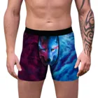 Боксеры мужские с 3D-принтом животных, модное нижнее белье, воздухопроницаемые шорты, домашние шорты, эластичные облегающие пижамные трусы