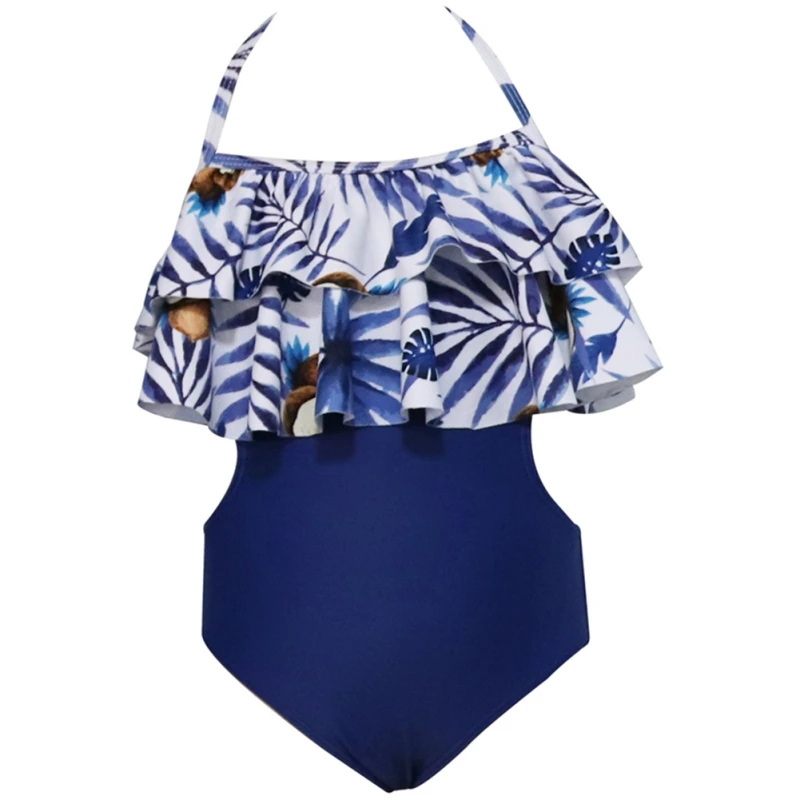 2020 одежда для маленьких девочек Семейные комплекты модный купальный костюм без